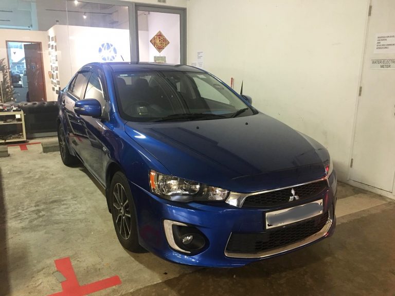Mitsubishi Lancer EX 1.6 AT [Blue] (For Rent) | AKA Car Rental in Singapore